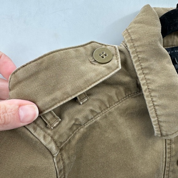 MARC BY MARC JACOBS Military green woman cotton midi utility luxury boho dress M - Picture 5 of 16